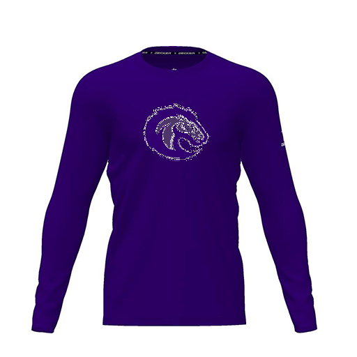 [FTLCDFPP-YXS-LOGO1] Dri Fit Performance T-Shirt (Youth XS, Purple, Logo 1, Long Sleeve)