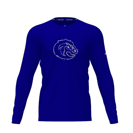 [FTLCDFRY-YXS-LOGO1] Dri Fit Performance T-Shirt (Youth XS, Royal, Logo 1, Long Sleeve)