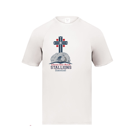 [2790.005.S-LOGO2] Men's Smooth Sport T-Shirt (Adult S, White, Logo 2)