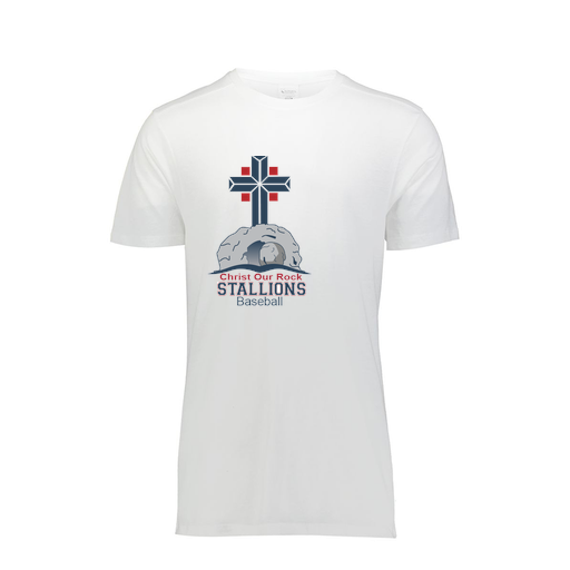 [FTSCUBWH-AS-LOGO2] Decker Men's Tri-Blend T-Shirt - Short Sleeve (Adult S, White, Logo 2)