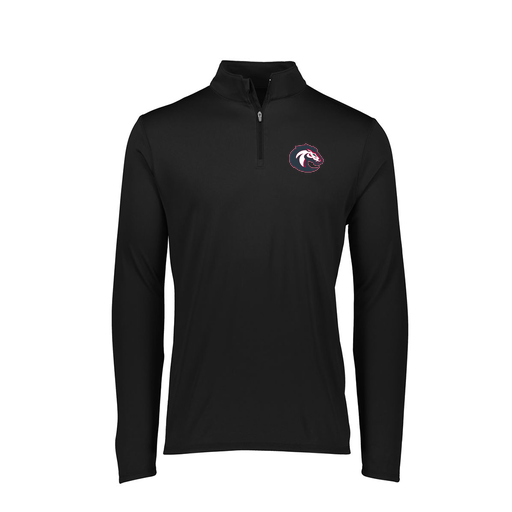 [FTLQFLBK-FAXS-LOGO1] Ladies Flex-Lite 1/4 Zip Shirt (Female Adult XS, Black, Logo 1)