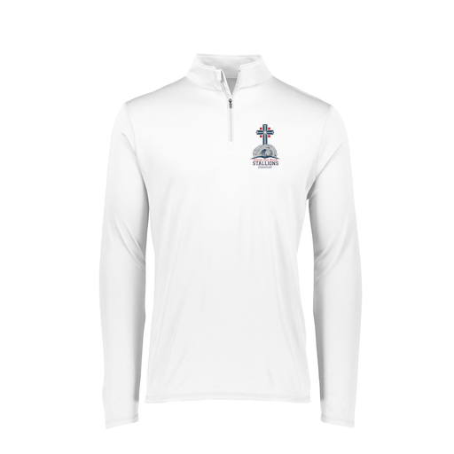 [FTLQFLWH-FAXS-LOGO2] Decker Women's Flex-Lite 1/4 Zip Shirt (Female Adult XS, White, Logo 2)