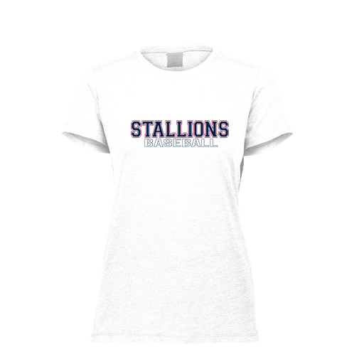 [FTSCUBWH-FAXS-LOGO3] Decker Women's Tri-Blend T-Shirt - Short Sleeve (Female Adult XS, White, Logo 3)