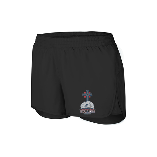 [2430.080.XS-LOGO2] Women's Performance Shorts (Female Adult XS, Black, Logo 2)