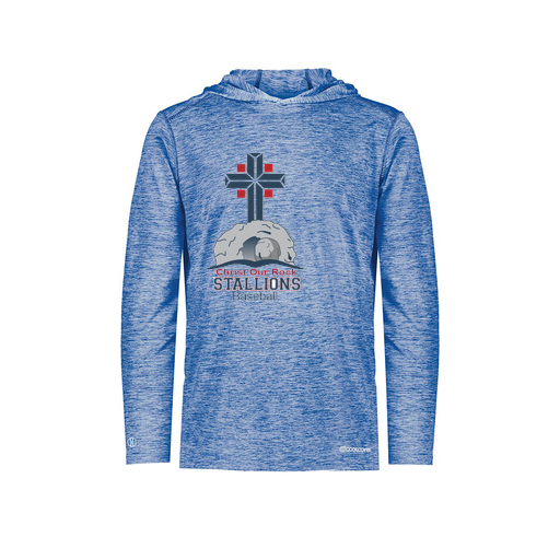 [FOLHCGRY-AS-LOGO2] Decker Men's Charge Hoodie (Adult S, Royal, Logo 2)