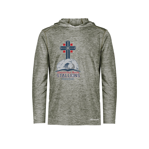 [CUS-DFW-CHGHOOD-PER-LSL-GRY-AS-LOGO2] Men's Charge Hoodie (Adult S, Gray, Logo 2)
