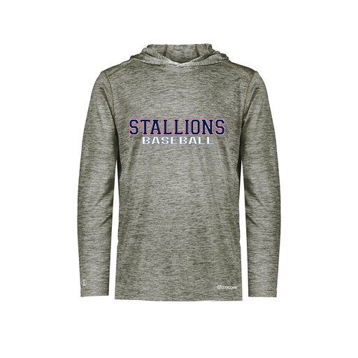 [FOLHCGGY-AS-LOGO3] Decker Men's Charge Hoodie (Adult S, Gray, Logo 3)