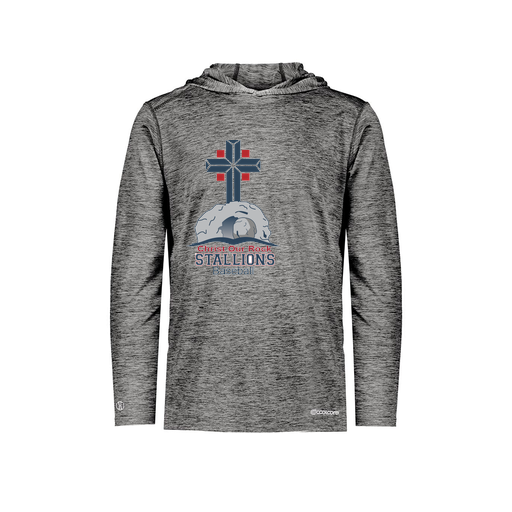 [FOLHCGBK-YS-LOGO2] Decker Youth Charge Hoodie (Youth S, Black, Logo 2)