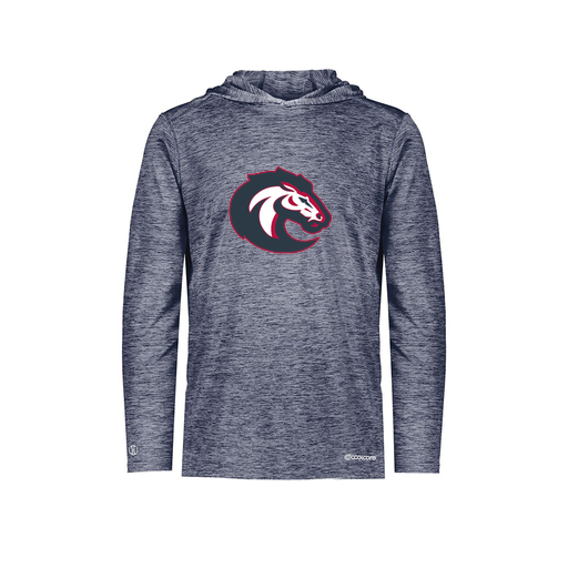 [FOLHCGNV-YS-LOGO1] Decker Youth Charge Hoodie (Youth S, Navy, Logo 1)