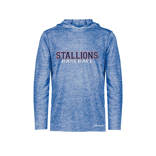 [FOLHCGRY-YS-LOGO3] Decker Youth Charge Hoodie (Youth S, Royal, Logo 3)