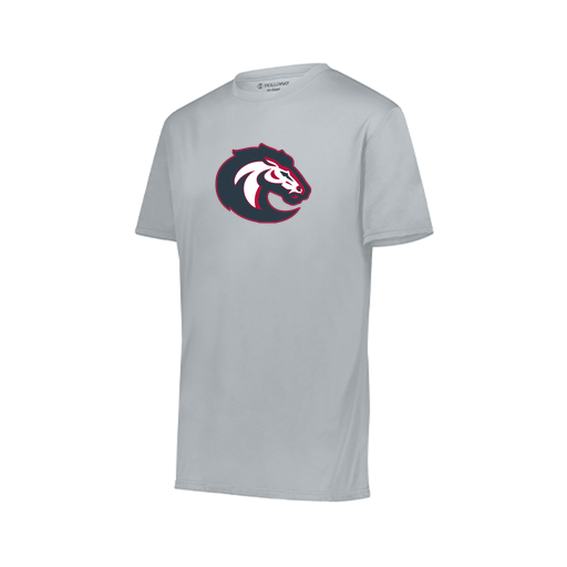 [222818.099.S-LOGO1] Men's Movement Dri Fit Shirt (Adult S, Silver, Logo 1)