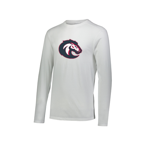 [3075.005.XS-LOGO1] Men's LS Ultra-blend T-Shirt (Adult XS, White, Logo 1)