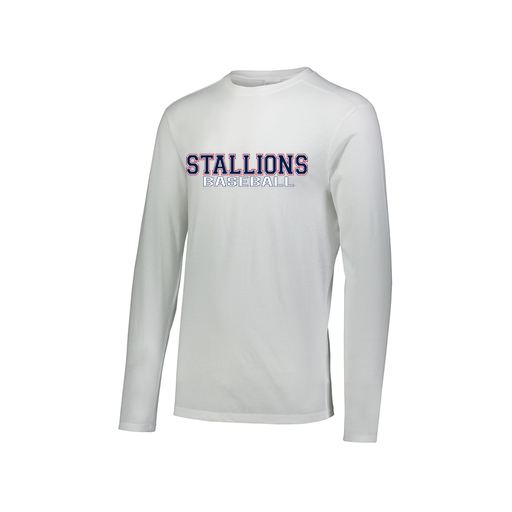 [3075.005.XS-LOGO3] Men's LS Ultra-blend T-Shirt (Adult XS, White, Logo 3)