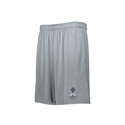 [229511.099.XS-LOGO2] Men's Swift Short (Adult XS, Silver, Logo 2)