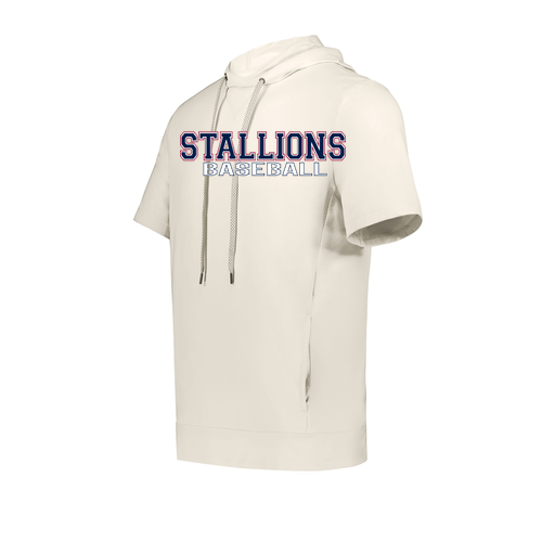[222605-WHT-YS-LOGO3] YOUTH VENTURA SOFT KNIT SHORT SLEEVE HOODIE (Youth S, White, Logo 3)