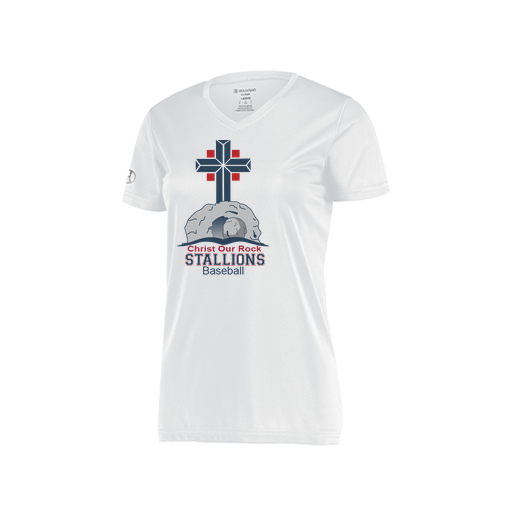 [222820.005.S-LOGO2] Ladies Movement Dri Fit Shirt (Female Adult S, White, Logo 2)