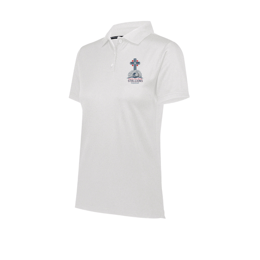 [222768.005.XS-LOGO2] Ladies Prism Polo (Female Adult XS, White, Logo 2)