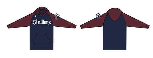 Christ Our Rock Lutheran High School - Navy & Red Fleece Hoodie (2026)